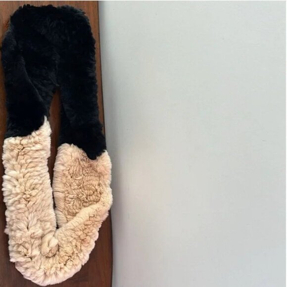 SURELL RABBIT FUR INFINITY SCARF - Picture 4 of 5